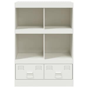 Highboard bílý 67 x 39 x 95 cm ocel - obrázek 6