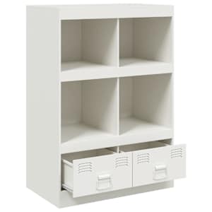 Highboard bílý 67 x 39 x 95 cm ocel - obrázek 7