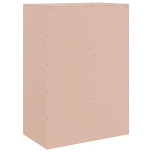 Highboard růžový 67 x 39 x 95 cm ocel - obrázek 9