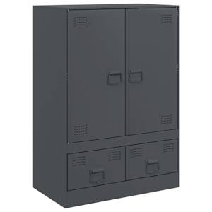 Highboard antracitový 67 x 39 x 95 cm ocel - obrázek 2