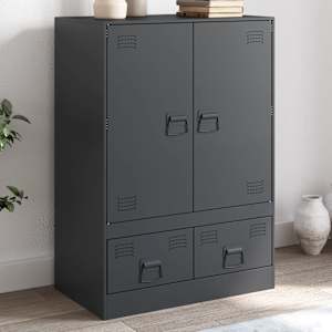 Highboard antracitový 67 x 39 x 95 cm ocel - obrázek 1