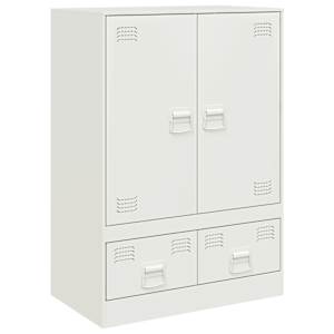 Highboard bílý 67 x 39 x 95 cm ocel - obrázek 2