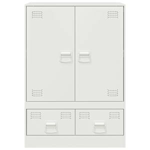 Highboard bílý 67 x 39 x 95 cm ocel - obrázek 6