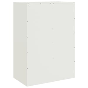 Highboard bílý 67 x 39 x 95 cm ocel - obrázek 9