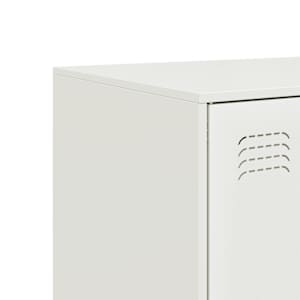 Highboard bílý 67 x 39 x 95 cm ocel - obrázek 10