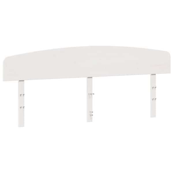 vidaXL voodipeats, valge, 200 cm, m&auml;nnipuit