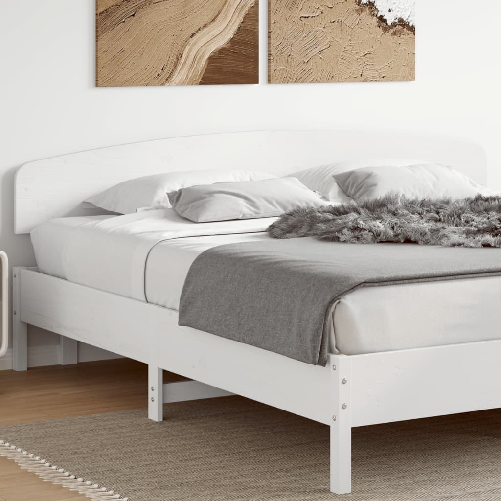 vidaXL Tăblie de pat, alb, 200 cm, lemn masiv de pin