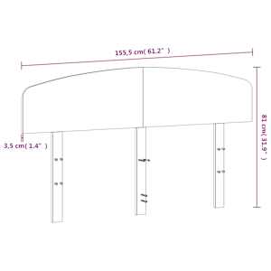 Čelo postele 150 cm masivní borové dřevo - obrázek 9