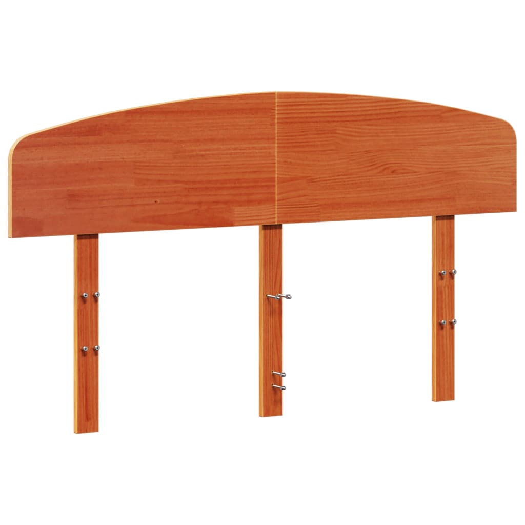 vidaXL Hoofdbord 150 cm massief grenenhout wasbruin bruin, foto 3