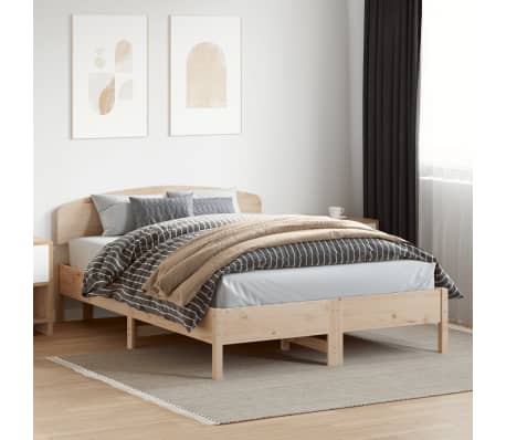 vidaXL T&ecirc;te de lit 140 cm bois massif de pin