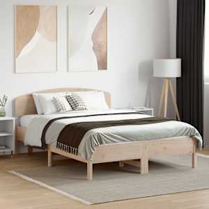 vidaXL T&ecirc;te de lit 135 cm bois massif de pin