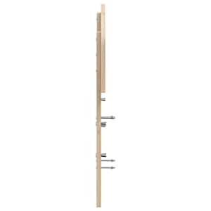 Čelo postele 120 cm masivní borové dřevo - obrázek 5