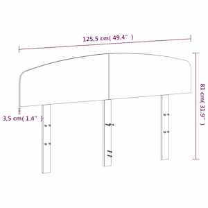 Čelo postele 120 cm masivní borové dřevo - obrázek 9