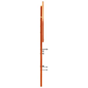 Čelo postele voskově hnědé 120 cm masivní borové dřevo - obrázek 5