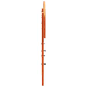 Čelo postele voskově hnědé 100 cm masivní borové dřevo - obrázek 5