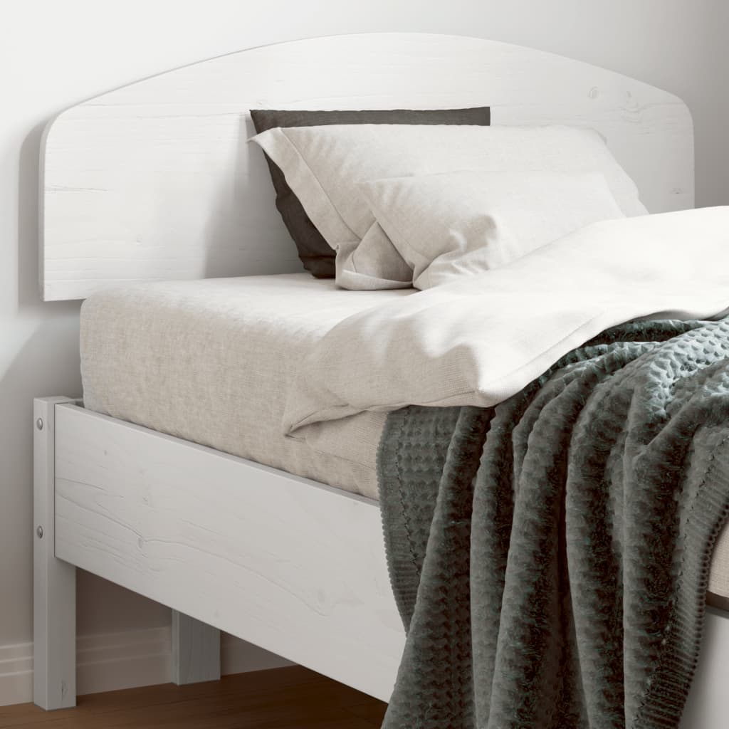 vidaXL Tête de lit blanc 90 cm bois massif de pin