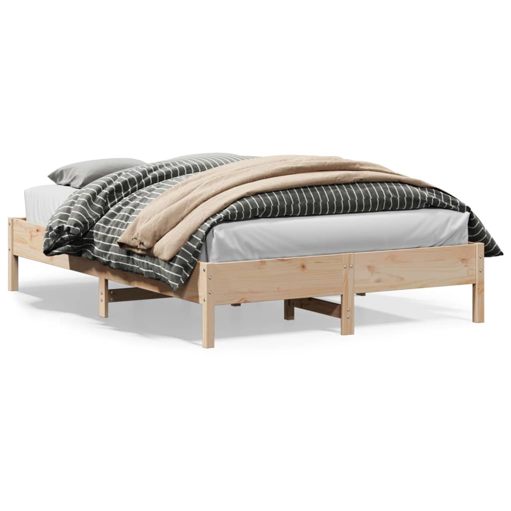 Rám postele 160 x 200 cm masivní borovice