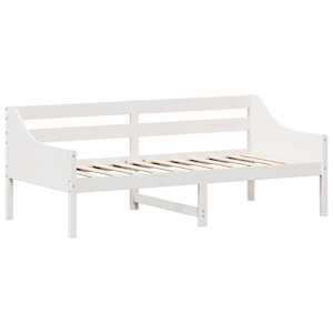 vidaXL Lit de jour sans matelas blanc 75x190 cm bois de pin massif
