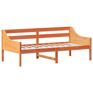 vidaXL Day Bed without Mattress Wax Brown 75x190 cm Small Single Solid Wood Pine