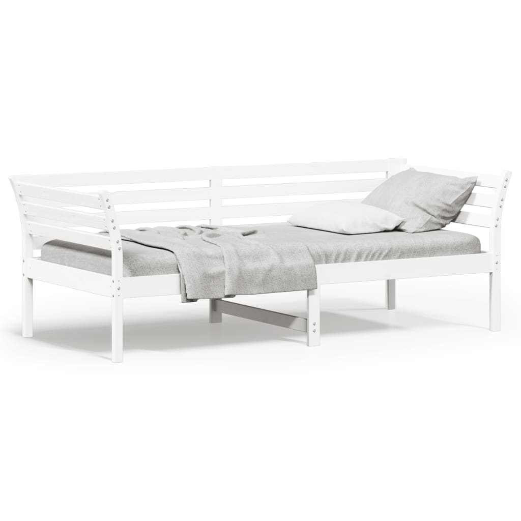 vidaXL Slaapbank zonder matras 80x200 cm massief grenenhout wit, foto 3