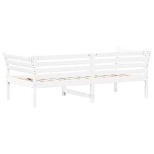 Válenda bez matrace bílá 80 x 200 cm masivní borovice - obrázek 6