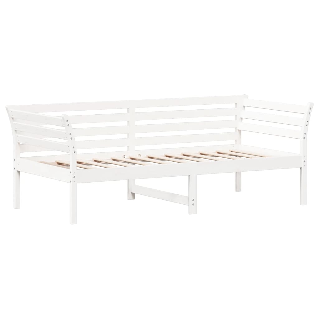 vidaXL Slaapbank zonder matras 90x190 cm massief grenenhout wit afbeelding