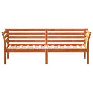 Válenda bez matrace voskově hnědá 90 x 190 cm masivní borovice - obrázek 4