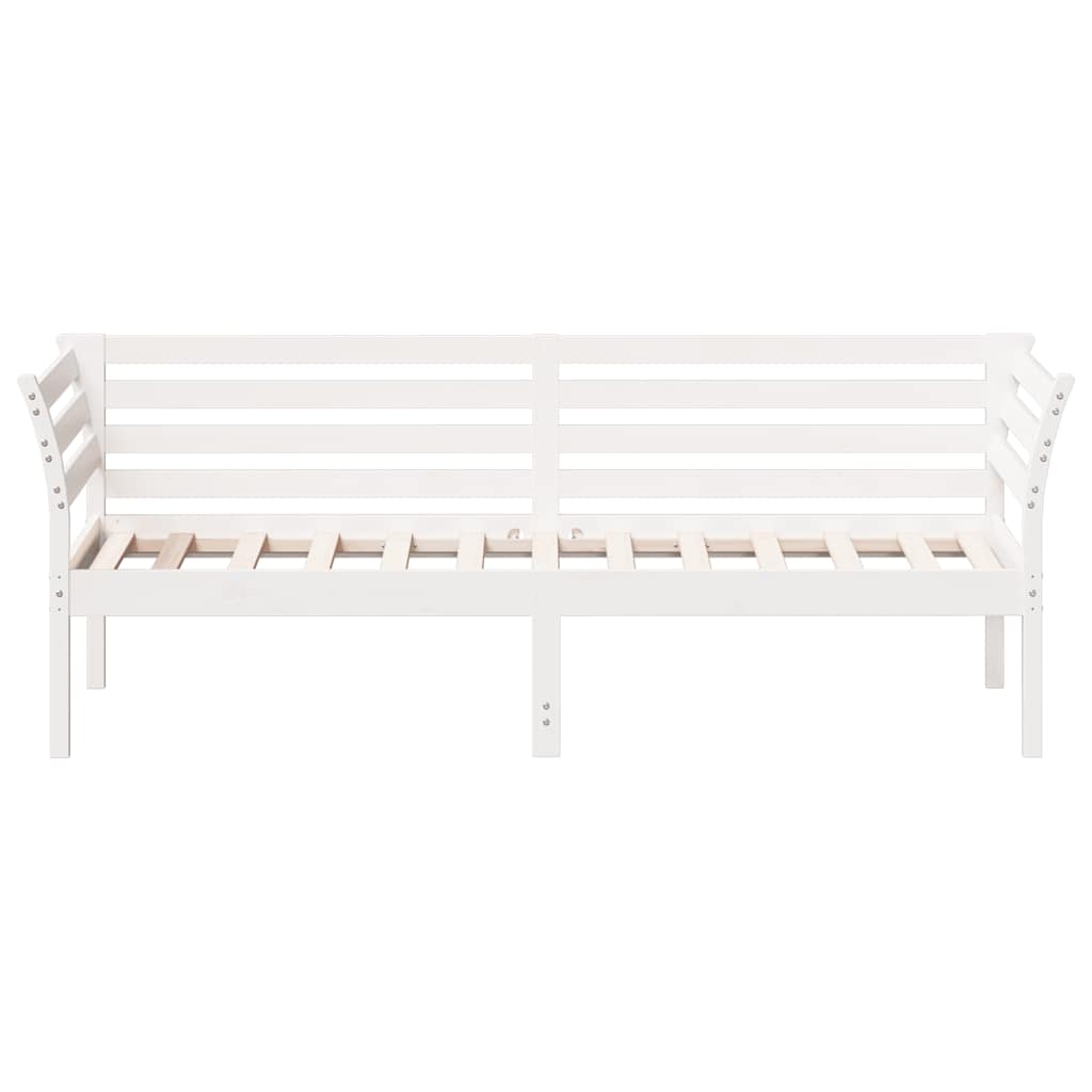vidaXL Slaapbank zonder matras 75x190 cm massief grenenhout wit, foto 4