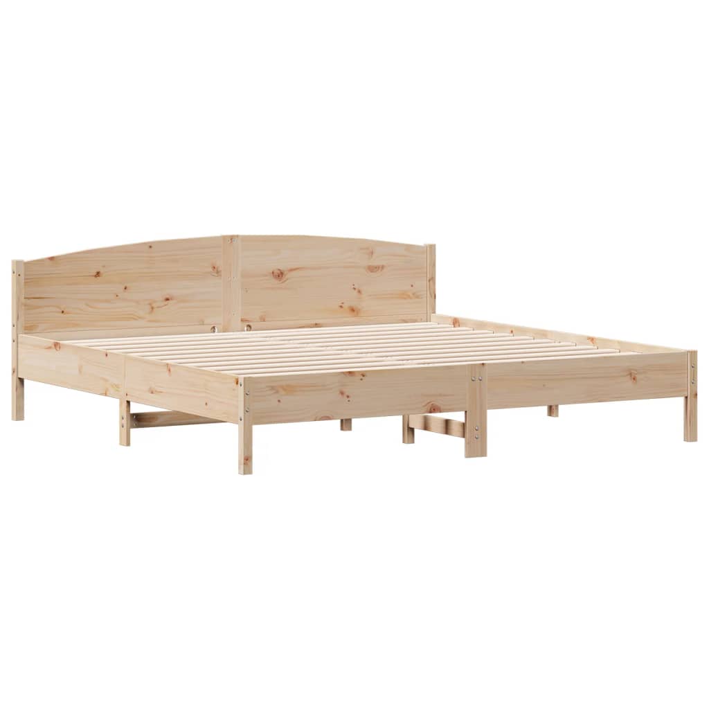 vidaXL Bedframe zonder matras massief grenenhout 200x200 cm afbeelding