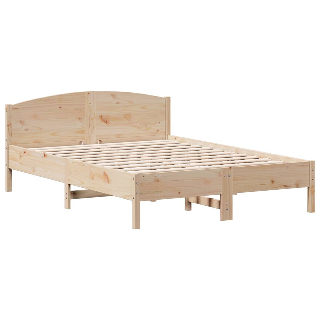 vidaXL Bedframe zonder matras massief grenenhout 160x200 cm afbeelding