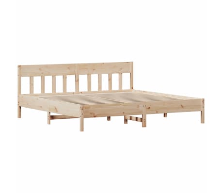 vidaXL Cama sem colch&atilde;o 200x200 cm madeira de pinho maci&ccedil;a