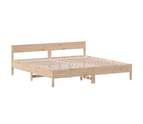 vidaXL Cama sem colch&atilde;o 200x200 cm madeira de pinho maci&ccedil;a