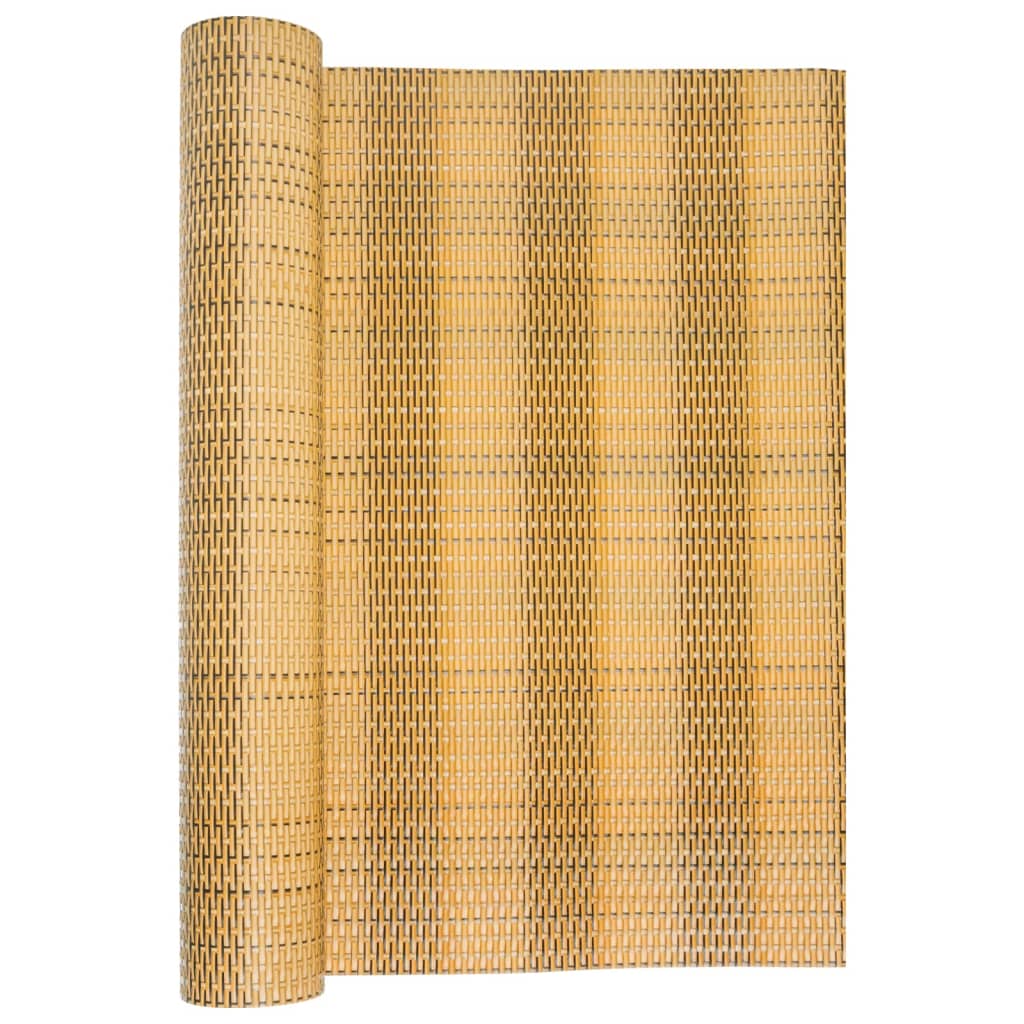 vidaXL világosbarna polyrattan erkélyparaván 400x80 cm