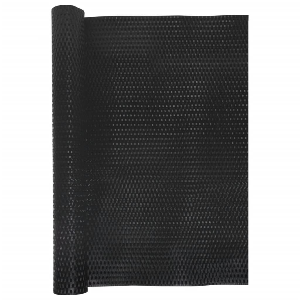 vidaXL Balkonscherm 500x90 cm poly rattan zwart afbeelding