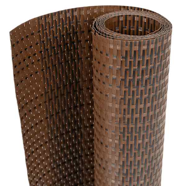 vidaXL r&otilde;dupiirde katted 10 tk, pruun ja must, 255 x 19 cm, pol&uuml;rotang