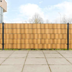 Balkonové zástěny 10 ks světle hnědé 255 x 19 cm polyratan - obrázek 1