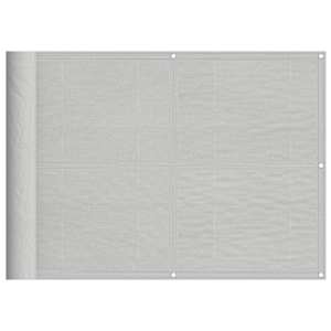 Balkonsko platno svetlo sivo 75x700 cm 100 % poliester oxford - slika 2