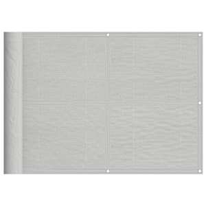 Balkonsko platno svetlo sivo 75x800 cm 100 % poliester oxford - slika 2