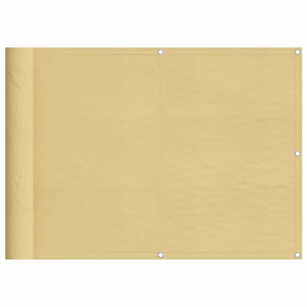 vidaXL Balkonová zástěna písková 75 x 300 cm 100% polyester oxford
