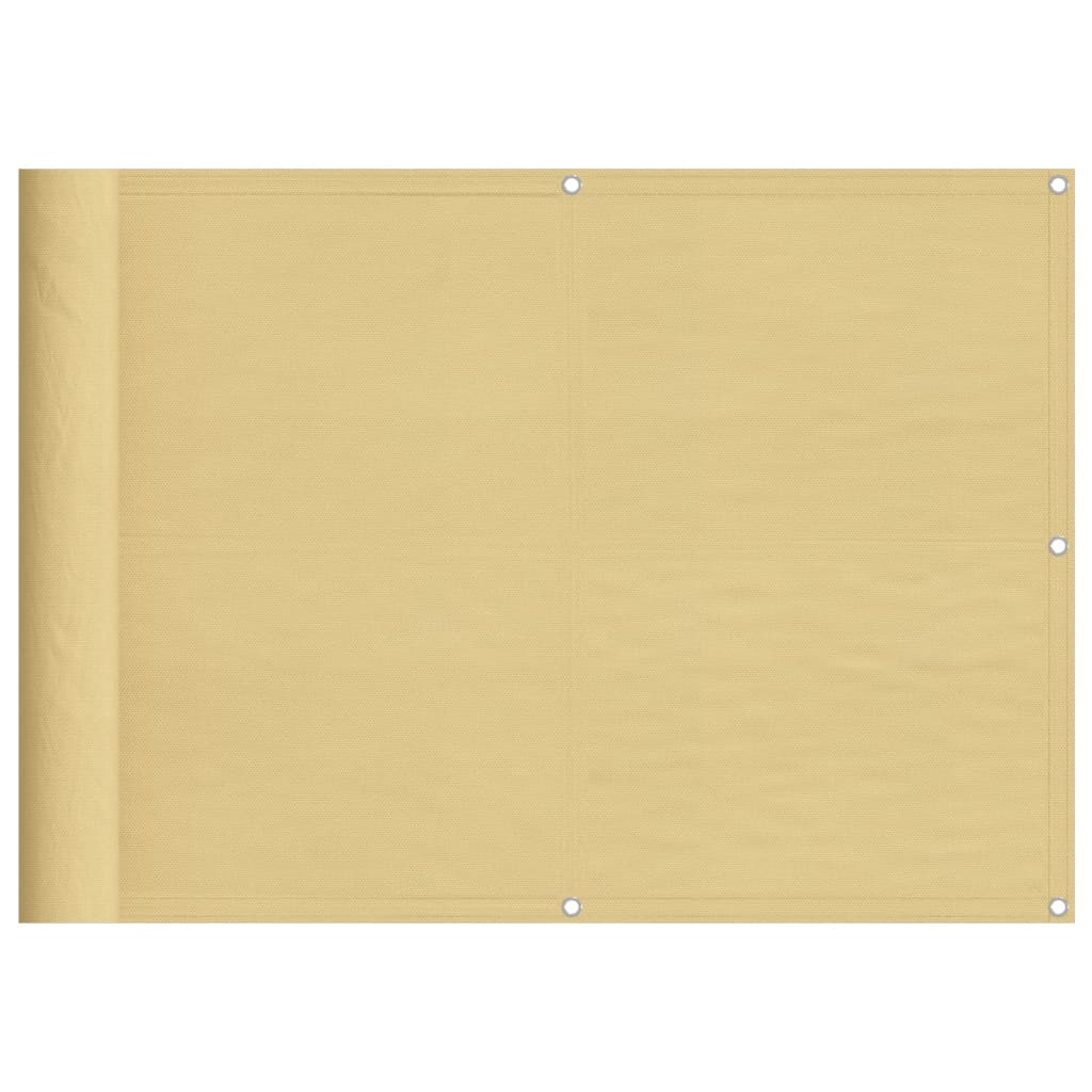 Thumbnail - vidaXL Balkonsichtschutz Sandfarben 75x1000 cm 100 % Polyester-Oxford