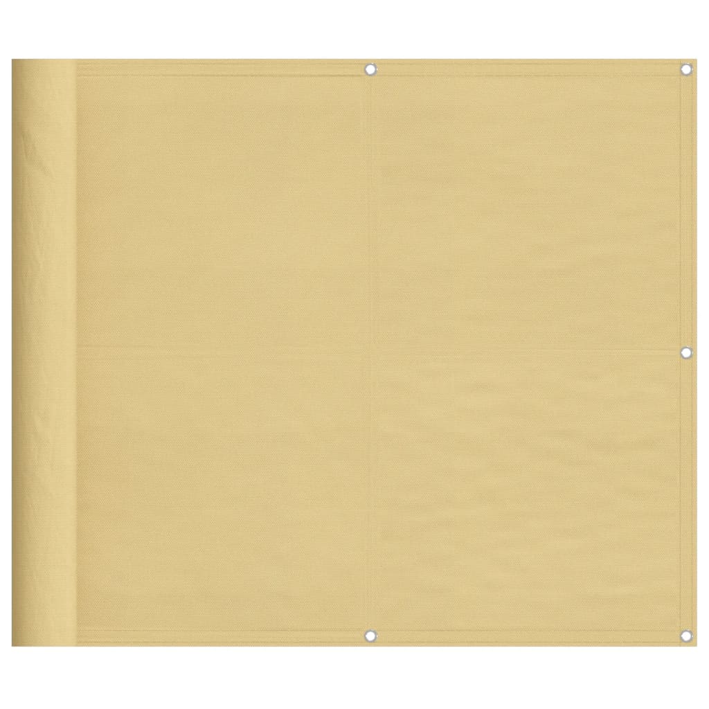 vidaXL Balkonová zástěna písková 90 x 600 cm 100% polyester oxford