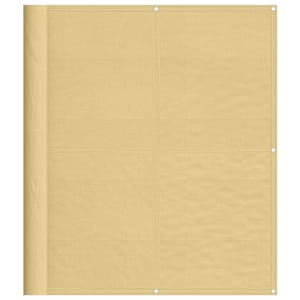 Balkonová zástěna písková 120 x 300 cm 100% polyester oxford - obrázek 2