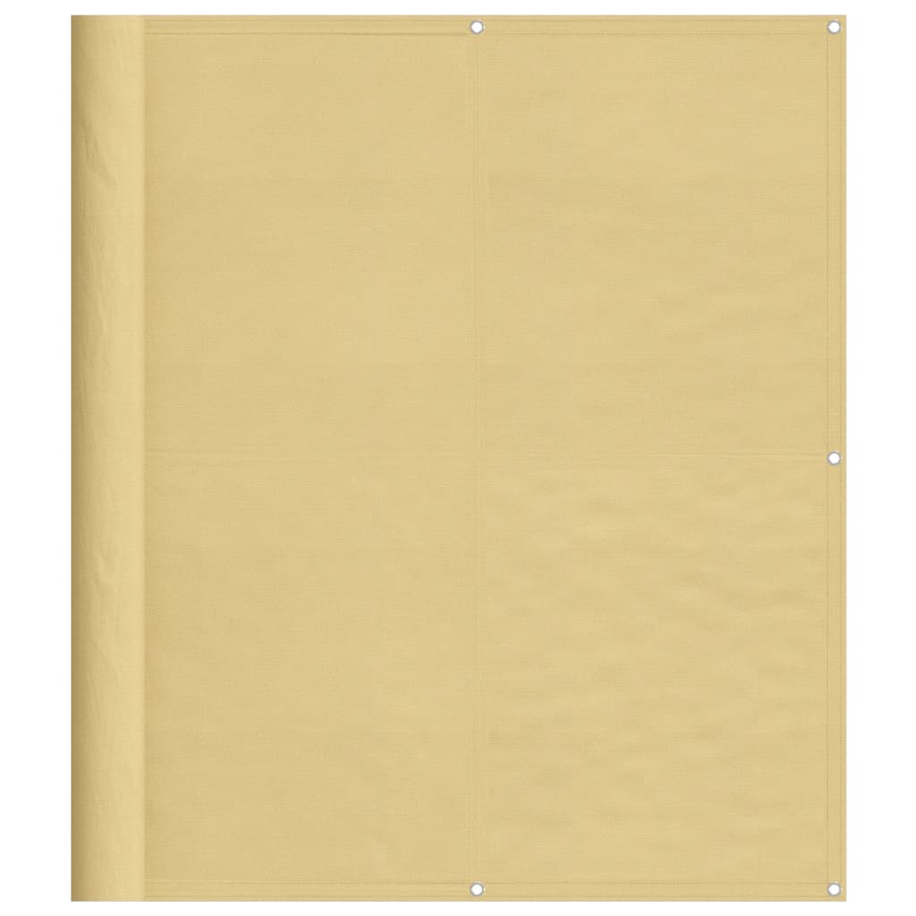 vidaXL Balkonová zástěna písková 120 x 800 cm 100% polyester oxford