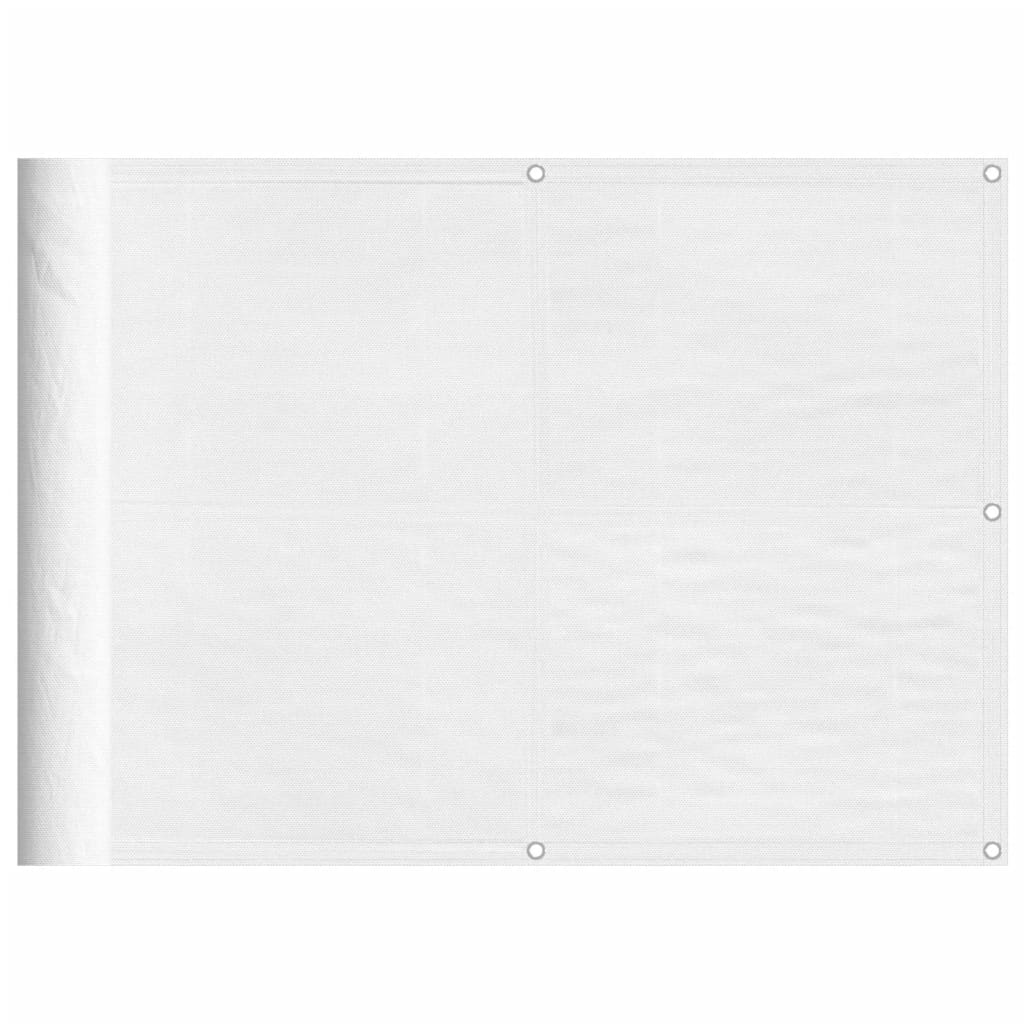 Thumbnail - vidaXL Balkon-Sichtschutz Weiß 75x800 cm 100 % Polyester-Oxford