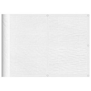 Balkonsko platno belo 75x800 cm 100 % poliestrski oxford - slika 2