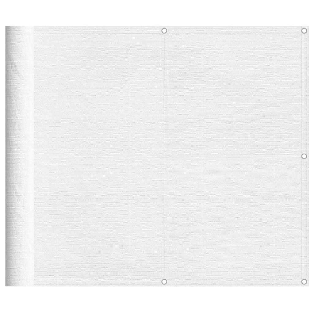E-shop vidaXL Balkónová zástena biela 90x700 cm 100 % polyester oxford