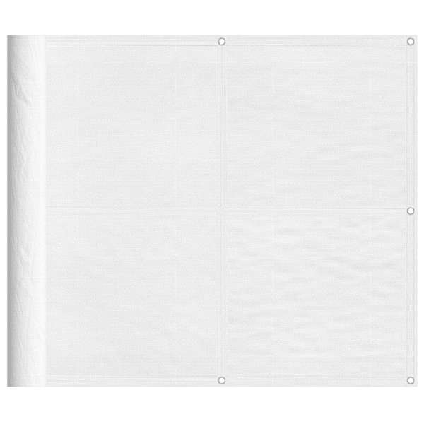 vidaXL r&otilde;dusirm, valge, 90x800 cm, 100% pol&uuml;ester oxford
