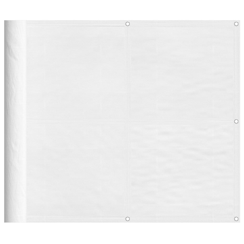 vidaXL Balkonová zástěna bílá 90 x 800 cm 100% polyester oxford