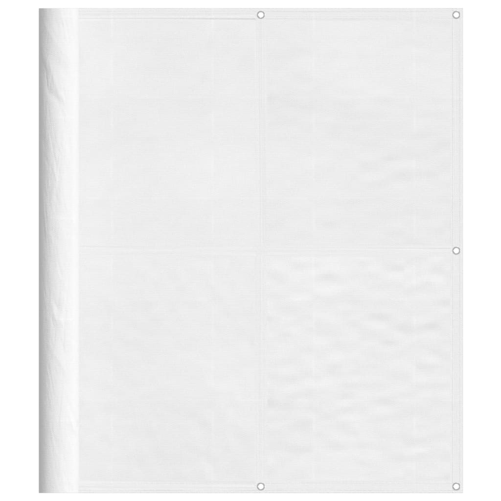 vidaXL Balkonová zástěna bílá 120 x 800 cm 100% polyester oxford
