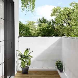 Balkonsko platno belo 120x800 cm 100 % poliestrski oxford